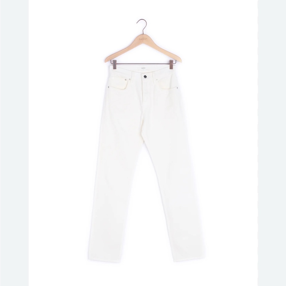 EUC BA&SH Cream White Jeans 26 Crop PERFECT!